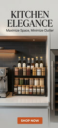 Spice Rack organiser for 2Tier counter shelf