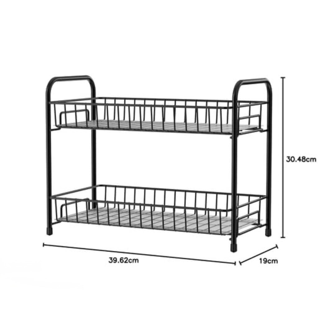 Spice Rack organiser for 2Tier counter shelf