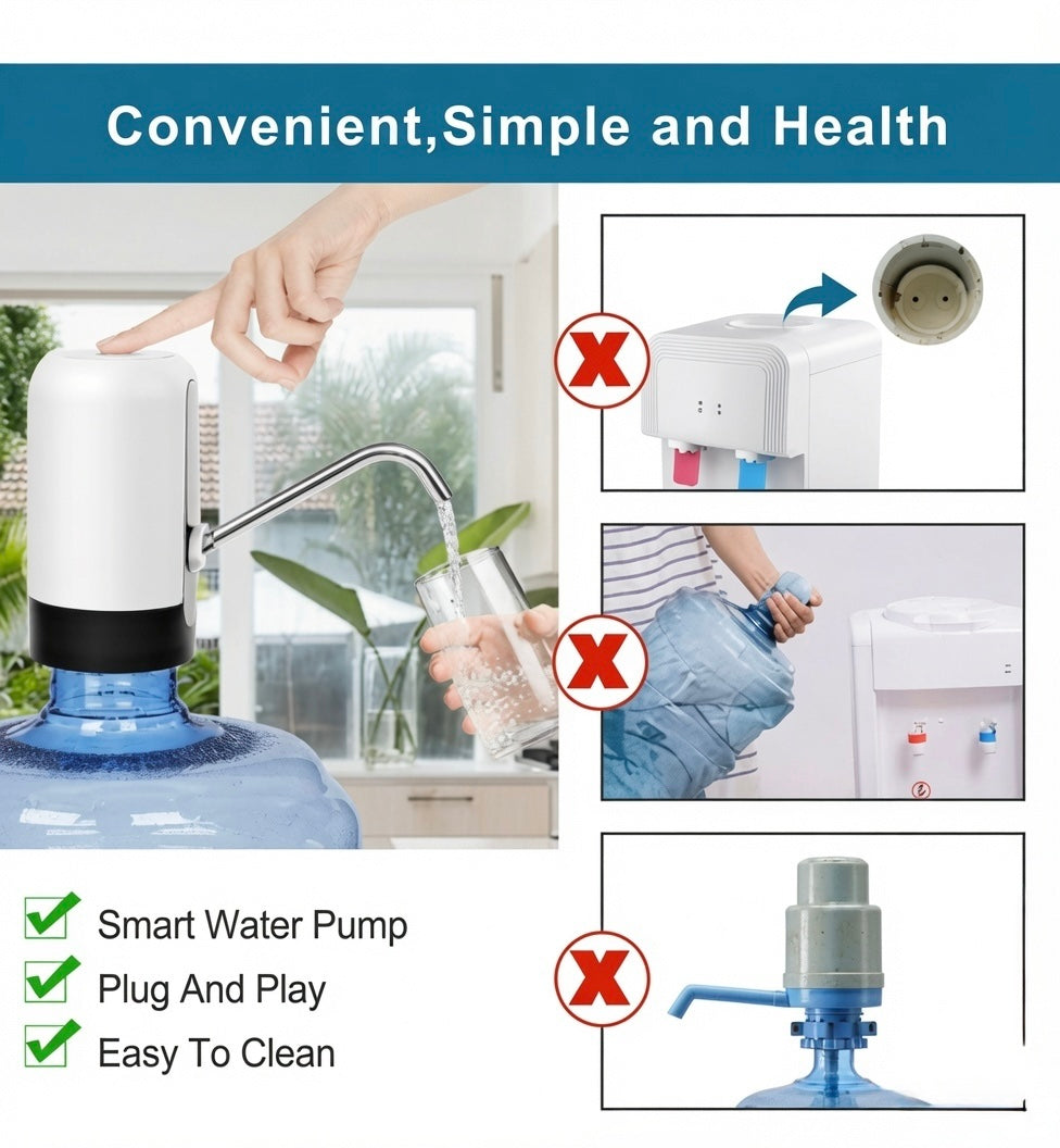 Automatic water can dispenser pump