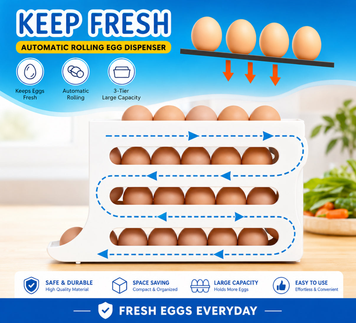 Egg dispenser 100% safe