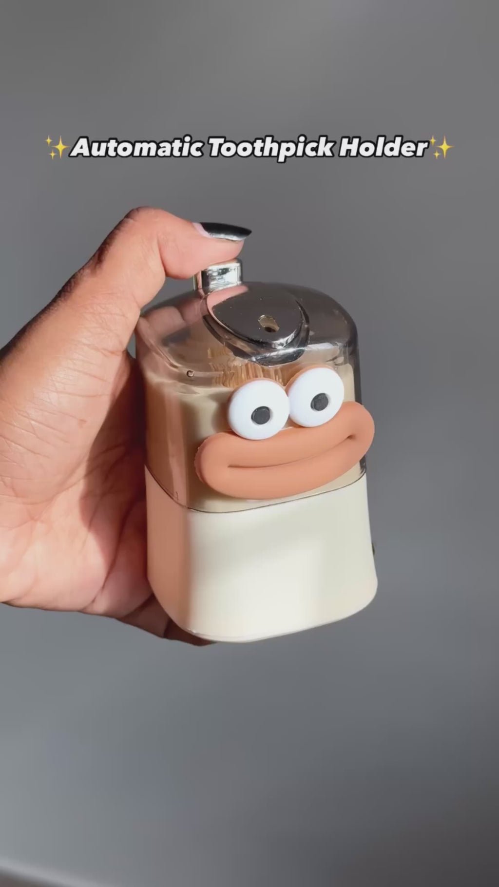 Cute Toothpicks Dispenser Automatic One Tap Only.